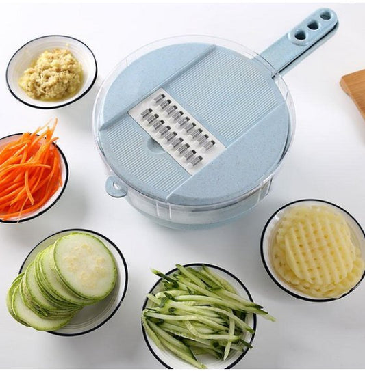 8 In 1 Mandoline Slicer Vegetable Slicer Potato Peeler Carrot Onion Grater With Strainer Vegetable Cutter Kitchen Accessories - INICOKHOME