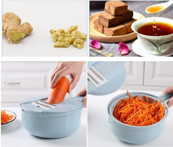 8 In 1 Mandoline Slicer Vegetable Slicer Potato Peeler Carrot Onion Grater With Strainer Vegetable Cutter Kitchen Accessories - INICOKHOME