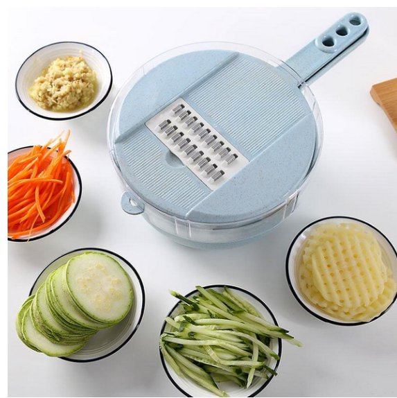 8 In 1 Mandoline Slicer Vegetable Slicer Potato Peeler Carrot Onion Grater With Strainer Vegetable Cutter Kitchen Accessories - INICOKHOME