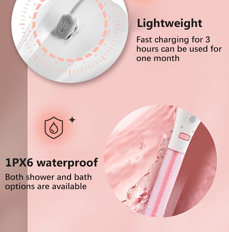 Automatic Massage Bath Brush Long Handle Waterproof Multi-functional Mud Bath Brush - INICOKHOME