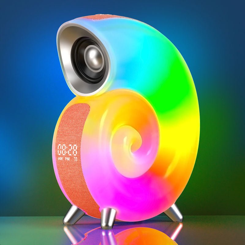 Conch Smart RGB Atmosphere Light Bluetooth Speaker Alarm Clock Wake-up Lamp White Noise Machine For Sleeping Baby APP Control - INICOKHOME