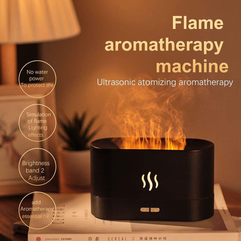 Drop Shipping Factory Direct Sale Fire Flame Humidifier Aroma Diffuser 2022 Air Essential Oil Ultrasonic Humidifier - INICOKHOME