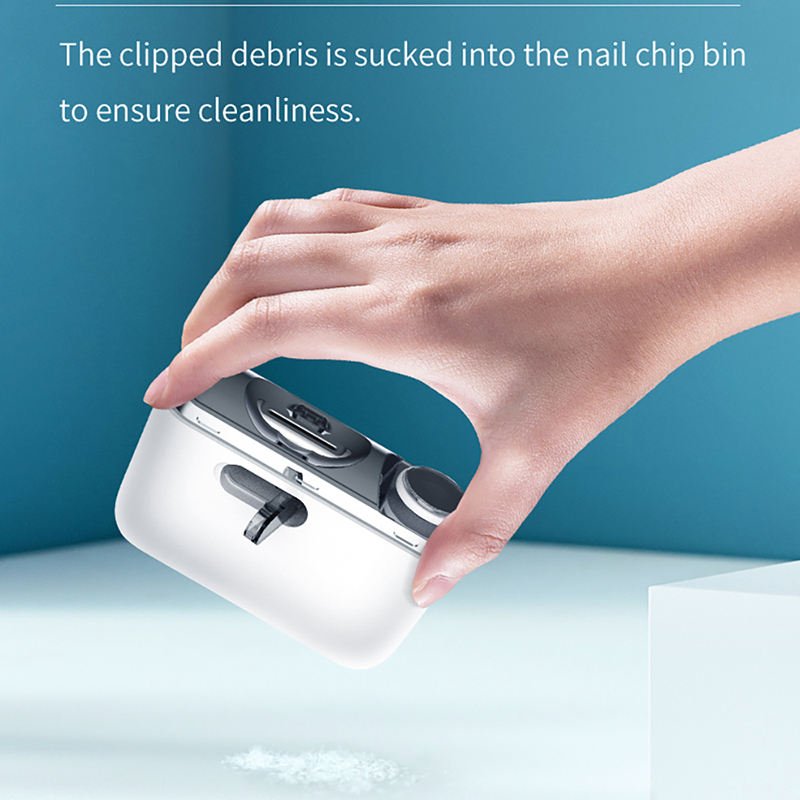 Electric Nail Clippers Trimmers Blades Luxury Professional Electric Manicure Predicure Kit Set Stainless Steel Baby Nail Clipper - INICOKHOME