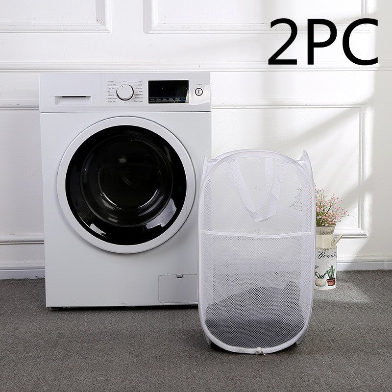 Laundry Basket Folding Mesh Bathroom Dirty - INICOKHOME