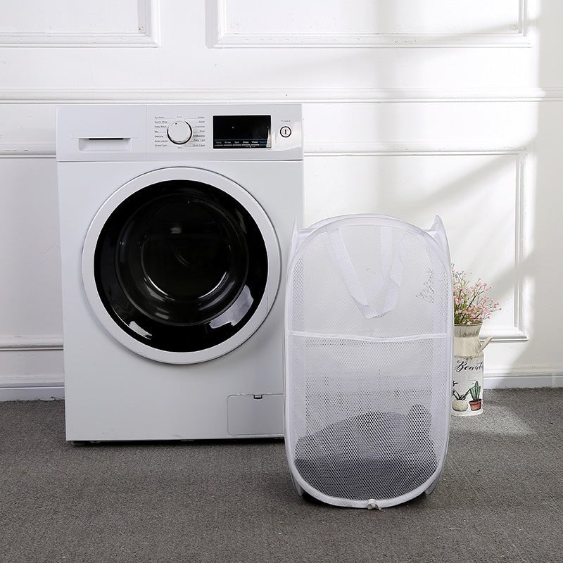 Laundry Basket Folding Mesh Bathroom Dirty - INICOKHOME