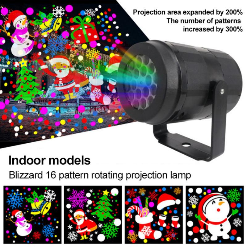 LED Christmas Snow Lights Projector Christmas Lamp - INICOKHOME