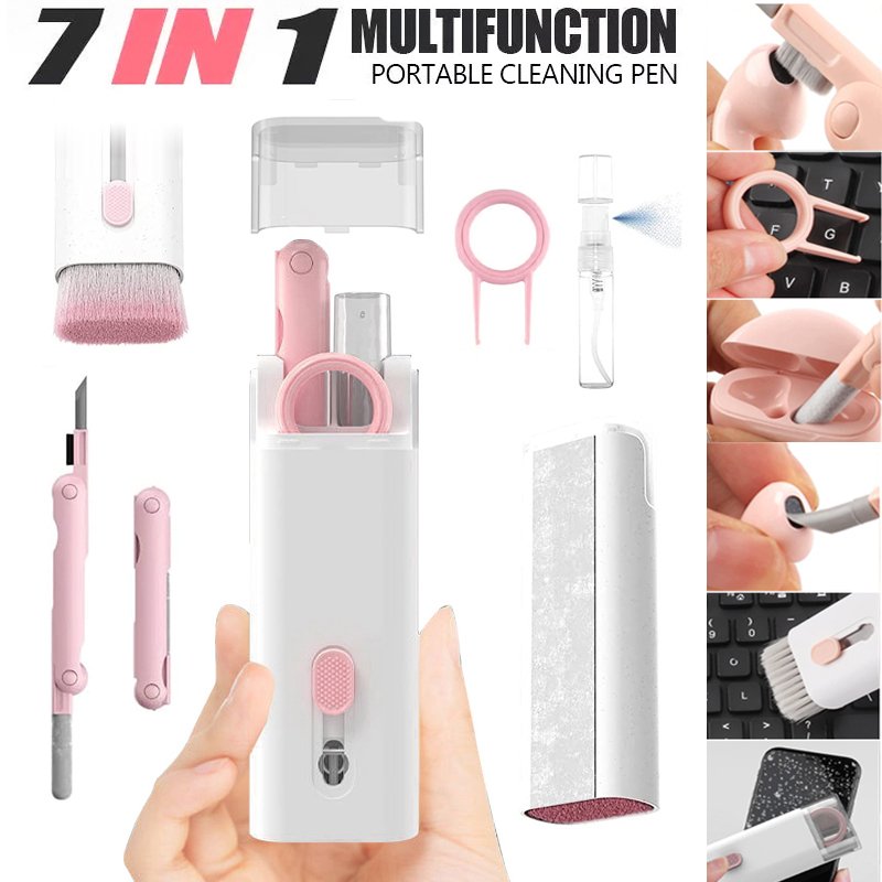 Multifunctional Bluetooth Headset Cleaning Pen Set Keyboard Cleaner Cleaning Tools Cleaner Keycap Puller Kit - INICOKHOME