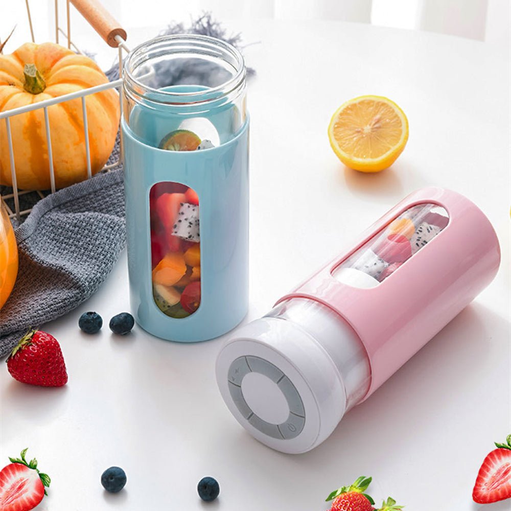 Portable Blender Electric Fruit Juicer USB Rechargeable Smoothie Blender Mini Fruit Juice Maker Handheld Kitchen Mixer Vegetable Blenders - INICOKHOME