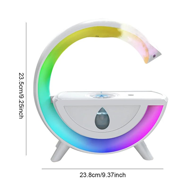 RGB Night Light Water Droplet Sprayer Anti-Gravity Air Humidifier 350ml Creative Home Office Mist Maker Diffuser Christmas Gift - INICOKHOME