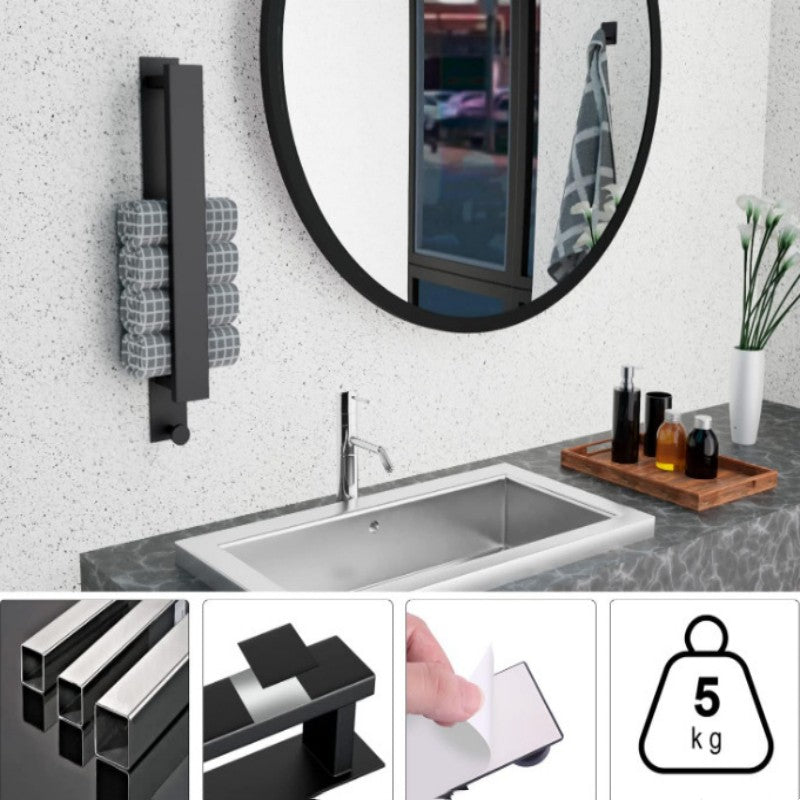 Self-adhesive Punch-free Bathroom Stainless Steel Towel Bar - INICOKHOME