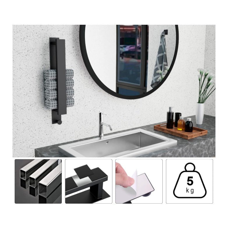 Self-adhesive Punch-free Bathroom Stainless Steel Towel Bar - INICOKHOME